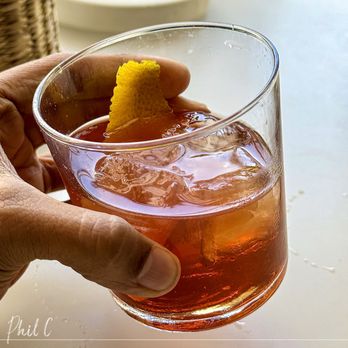 Centrico - Ancient Old Fashioned cocktail $18 - Mexican Near Me - Anaheim, California