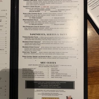 Pearls Oyster Bar - Menu - Bars Near Me - Oklahoma City, Oklahoma