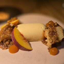Rootstalk - Peach semifreddo dessert