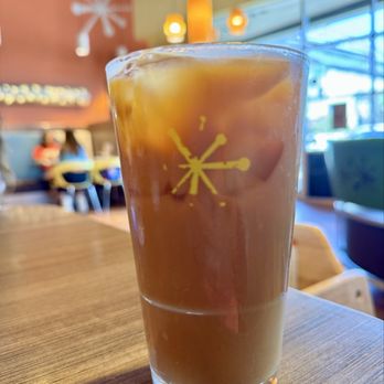 Snooze, an A.M. Eatery - Iced Honey Oat Milk Latte - Breakfast & Brunch Near Me - San Antonio, Texas Snooze, an A.M. Eatery - Iced Honey Oat Milk Latte - Breakfast & Brunch Near Me - San Antonio, Texas