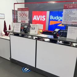 Avis Rent A Car - Abandoned desk