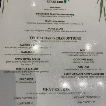Pam's Caribbean Kitchen - Menu with vegan options - Trinidadian Near Me - Seattle, Washington Pam's Caribbean Kitchen - Menu with vegan options - Trinidadian Near Me - Seattle, Washington