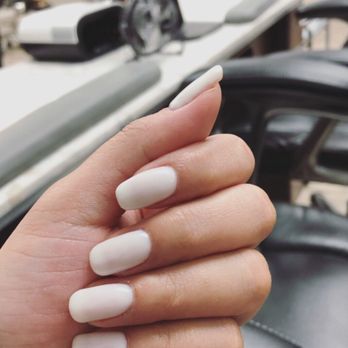 Nail Tech - Pearl white gel nail - Nail Salons Near Me - Henderson, Nevada Nail Tech - Pearl white gel nail - Nail Salons Near Me - Henderson, Nevada