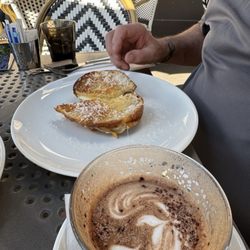 Guylian Belgian Chocolate Café - Drink: Belgium mocha. Triple cheese toasty.