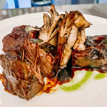 Anima by Edo - Braised Short Ribs Semolina gnocchi, maitake mushroom, black pepper sauce - Tapas/Small Plates Near Me - Las Vegas, Nevada Anima by Edo - Braised Short Ribs Semolina gnocchi, maitake mushroom, black pepper sauce - Tapas/Small Plates Near Me - Las Vegas, Nevada