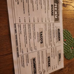 Food menu Food menu