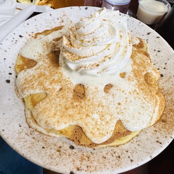 Ruth Ann's Restaurant - Cinnamon Roll Pancakes with Turkey Sausage and Hash browns. - Breakfast & Brunch Near Me - Columbus, Georgia Ruth Ann's Restaurant - Cinnamon Roll Pancakes with Turkey Sausage and Hash browns. - Breakfast & Brunch Near Me - Columbus, Georgia