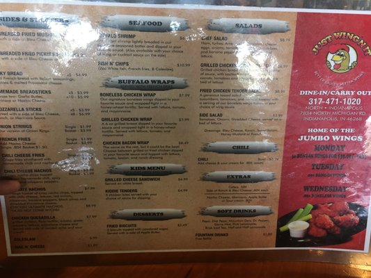 Menu photo 3 Wing'n It Pizza Grill & Bar Indianapolis, IN