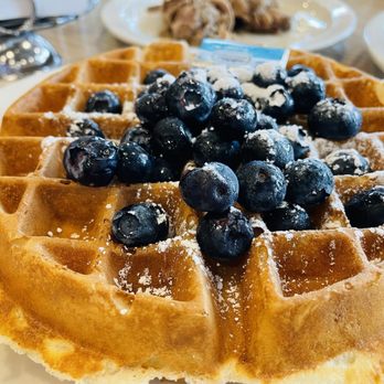 Stacks Pancake House - Blueberry N' Cream Waffle - Breakfast & Brunch Near Me - Irvine, California Stacks Pancake House - Blueberry N' Cream Waffle - Breakfast & Brunch Near Me - Irvine, California