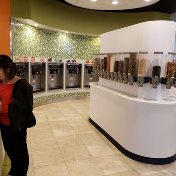Y'OPA Frozen Yogurt - Curved bubble tile wall and excellent awesome dry toppings island - Ice Cream & Frozen Yogurt Near Me - Portage, Michigan Y'OPA Frozen Yogurt - Curved bubble tile wall and excellent awesome dry toppings island - Ice Cream & Frozen Yogurt Near Me - Portage, Michigan