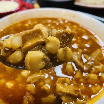El Paso | Mexican Restaurant - First spoon full of deliciousness- menudo - Mexican Near Me - Woodbridge, Virginia