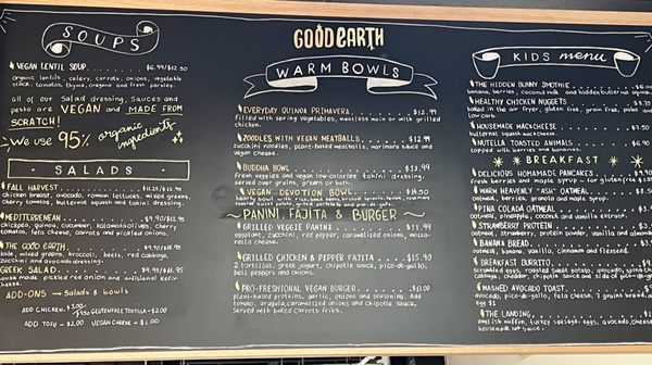 Menu photo 5 Good Earth Holistic Kitchen Hudson, MA