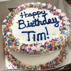 Ice Cream Shop Of Manahawkin - 8 inch Small Round Cake.