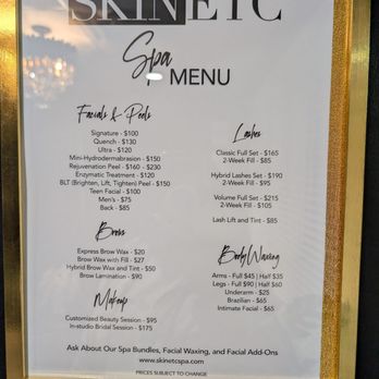 Skin ETC Spa - Pricing - Skin Care Near Me - Jacksonville, Florida Skin ETC Spa - Pricing - Skin Care Near Me - Jacksonville, Florida