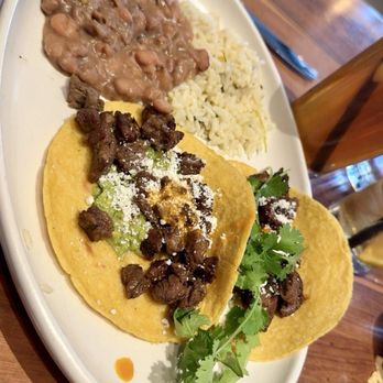 Blanco Tacos + Tequila - Tacos rice & beans! The rice was so flavorful - New Mexican Cuisine Near Me - Phoenix, Arizona