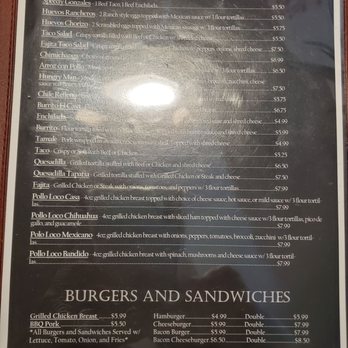 Casa Lopez - the menu for lunch specials - Mexican Near Me - Imboden, Arkansas Casa Lopez - the menu for lunch specials - Mexican Near Me - Imboden, Arkansas