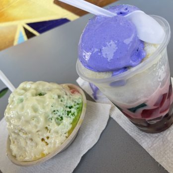 Maili Shave Ice and Snacks - Large shave ice and halo halo - Desserts Near Me - Waianae, Hawaii