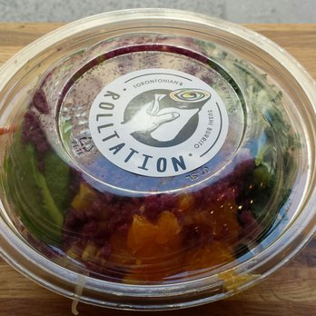 Rolltation - I ordered a Poke Bowl - Classic Salmon - Sushi Bars Near Me - Toronto, Ontario