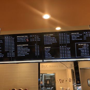 85°C Bakery Cafe-Newark - Menu as of Jan 4, 2020 - Bakeries Near Me - Newark, California 85°C Bakery Cafe-Newark - Menu as of Jan 4, 2020 - Bakeries Near Me - Newark, California