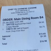 Photo of Chef Yu Chinese Cuisine - San Francisco, CA, United States