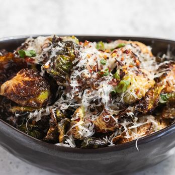 Town Fare by Michele McQueen - Fried Brussels with chili flakes and freshly grated parmesan cheese - Cafes Near Me - Oakland, California Town Fare by Michele McQueen - Fried Brussels with chili flakes and freshly grated parmesan cheese - Cafes Near Me - Oakland, California