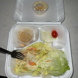My lackluster dinner salad My lackluster dinner salad