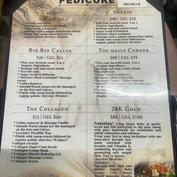 The Nails Corner - Pedicure menu as of 8/22/26 - Nail Salons Near Me - Stockton, California The Nails Corner - Pedicure menu as of 8/22/26 - Nail Salons Near Me - Stockton, California