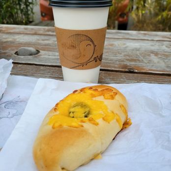 Happy Sparrow Cafe - Honey Cardamom latte and jalapeño Texas hotlink kolache - Bakeries Near Me - Lake Oswego, Oregon Happy Sparrow Cafe - Honey Cardamom latte and jalapeño Texas hotlink kolache - Bakeries Near Me - Lake Oswego, Oregon