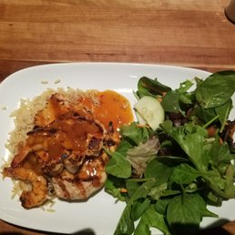 Sweet spicy chicken and shrimp