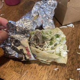 Brisket taco mislabeled Trinity Brisket taco mislabeled Trinity