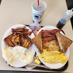 Nation's Giant Hamburgers - 2-Three egger breakfast meals!