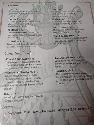 Menu photo 6 Palacio Cafe Santa Fe, NM