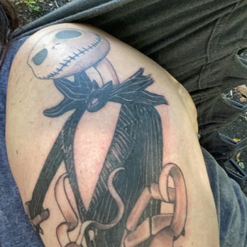 New Inkland Tattoo - The start of my Tim Burton sleeve .... The Pumpkin King Jack Skellington - Tattoo Near Me - Manchester, New Hampshire New Inkland Tattoo - The start of my Tim Burton sleeve .... The Pumpkin King Jack Skellington - Tattoo Near Me - Manchester, New Hampshire