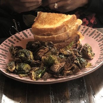 Forbidden Root - Grilled cheese and Brussel sprouts - Brewpubs Near Me - Columbus, Ohio Forbidden Root - Grilled cheese and Brussel sprouts - Brewpubs Near Me - Columbus, Ohio