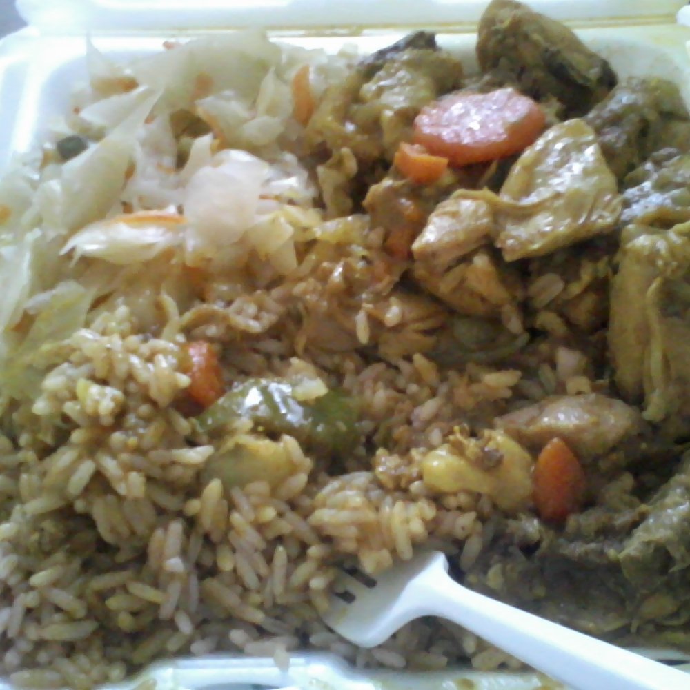 Jamerican Cuisine - Curry Chicken, Cabbage, and Rice - American Near Me - Richmond, Virginia Jamerican Cuisine - Curry Chicken, Cabbage, and Rice - American Near Me - Richmond, Virginia