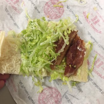 Jimmy John's - BLT missing tomato.  This is for you, manger guy who basically called me a liar. - Delis Near Me - Woodinville, Washington