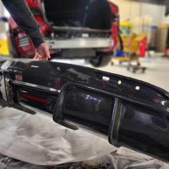 Euro Auto Spot - Aftermarket carbon fiber diffuser install for Tesla - Auto Repair Near Me - San Diego, California Euro Auto Spot - Aftermarket carbon fiber diffuser install for Tesla - Auto Repair Near Me - San Diego, California