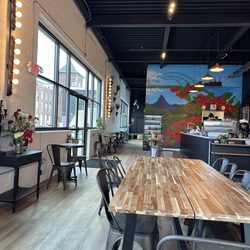 Hazel Origin Coffee - View into more private seating space