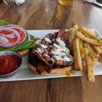 Old Mulehouse - Pork belly sandwich and Grecian fries - Pubs Near Me - Jasper, Georgia Old Mulehouse - Pork belly sandwich and Grecian fries - Pubs Near Me - Jasper, Georgia