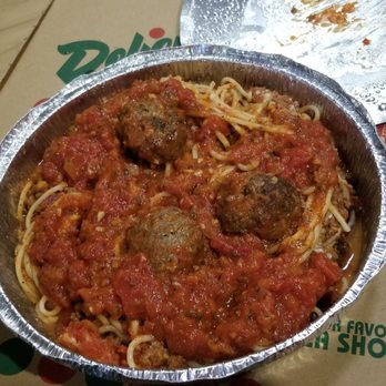 Nizza Pizza - Spaghetti with marinara and meatballs. $7.95 - Pizza Near Me - Fort Worth, Texas