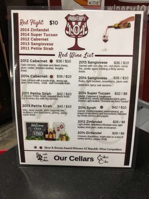 Menu photo 8 Winery 101 Peoria, AZ