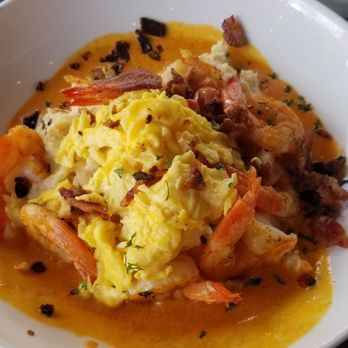 Dish Society - Shrimp and grits. - New American Near Me - Katy, Texas