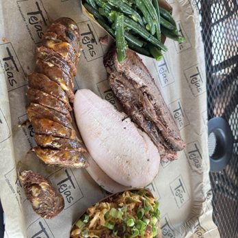Tejas Chocolate Craftory - Brisket, smoked turkey, bacon coleslaw, fresh green beans, sausage link - Chocolatiers & Shops Near Me - Tomball, Texas