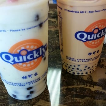 Quickly - #67 w reg. boba & #58 w mini boba - Bubble Tea Near Me - Stockton, California Quickly - #67 w reg. boba & #58 w mini boba - Bubble Tea Near Me - Stockton, California