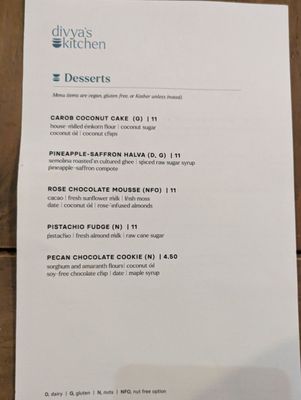 Menu photo 5 Divya's Kitchen New York, NY