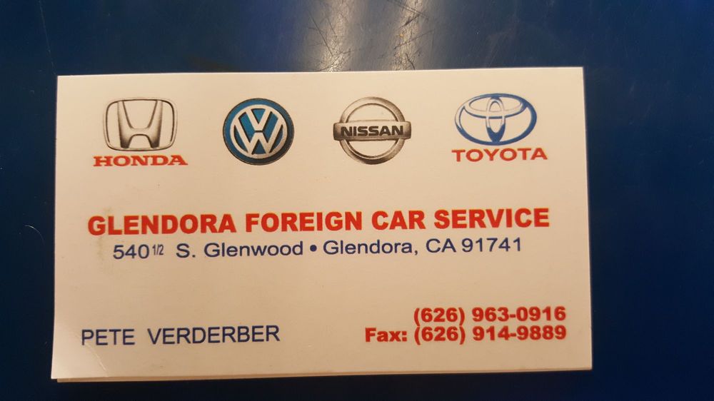 GLENDORA FOREIGN CAR SERVICE Updated June 2024 12 Reviews 540 1/2
