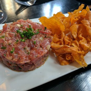 Row 34 - Seaport - tuna tarte - New American Near Me - Boston, Massachusetts