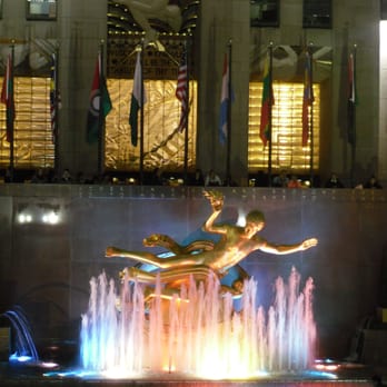Rockefeller Center - All lit up at night - Shopping Centers Near Me - New York, New York Rockefeller Center - All lit up at night - Shopping Centers Near Me - New York, New York
