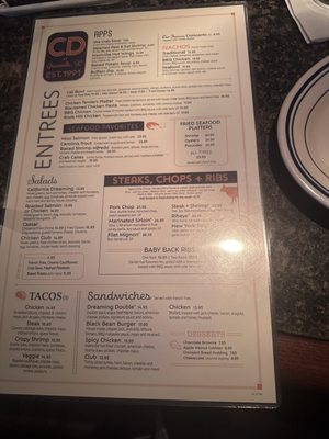 Menu photo 6 California Dreaming Greenville, SC