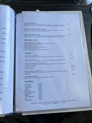 Menu photo 1 sun dancer bar and restaurant Nairn, HLD Menu photo 1 sun dancer bar and restaurant Nairn, HLD